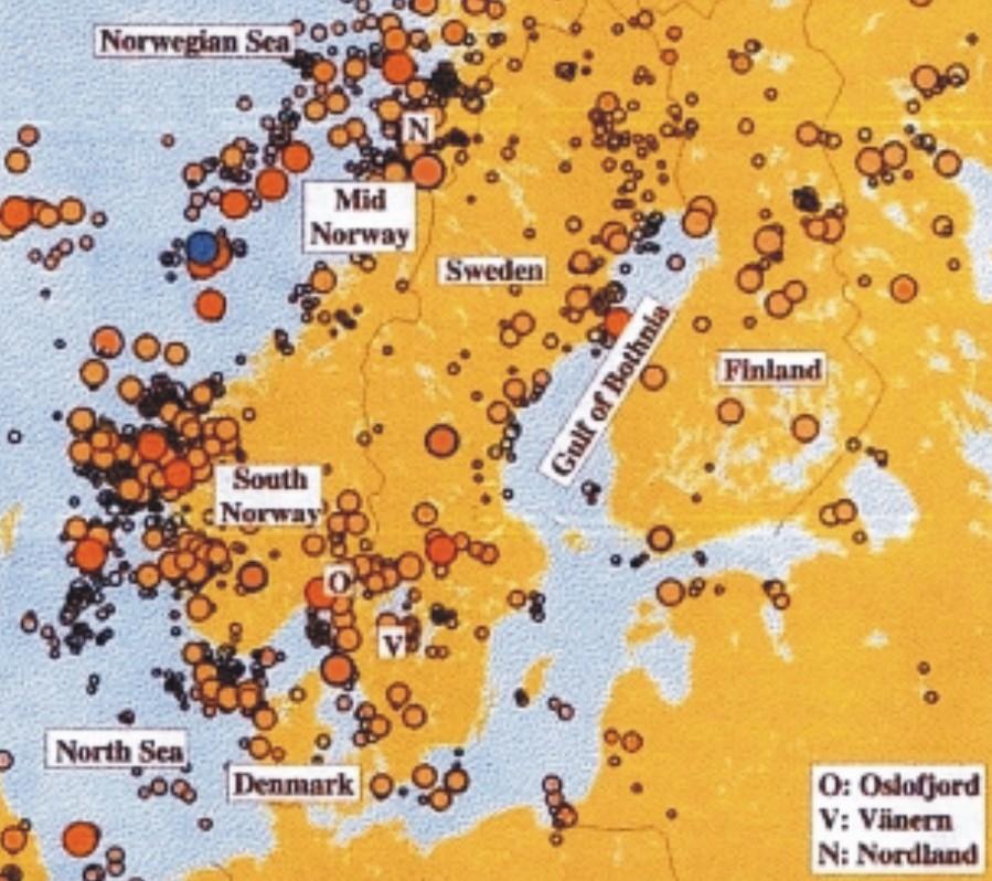 part of the Gulf of Gdansk, 5.3 in the Richter scale.