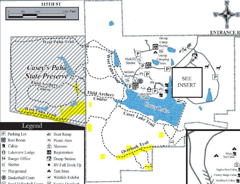 9 Figure 2. This is the Hickory Hills Park map.