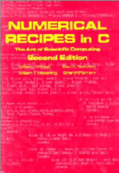 Further reading and web resources Numerical Recipes in C (or C++) : The Art of Scientific