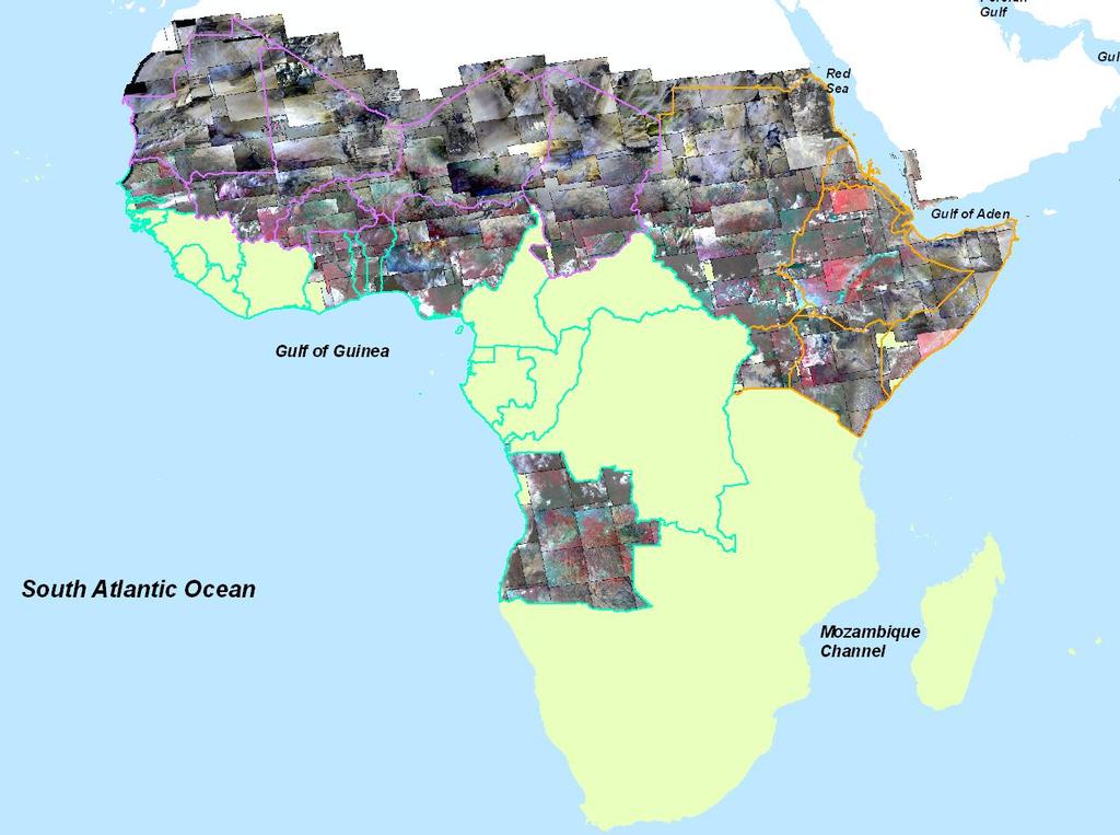 22m/32m Resolution Coverage of Parts of Africa As Of Mid-October