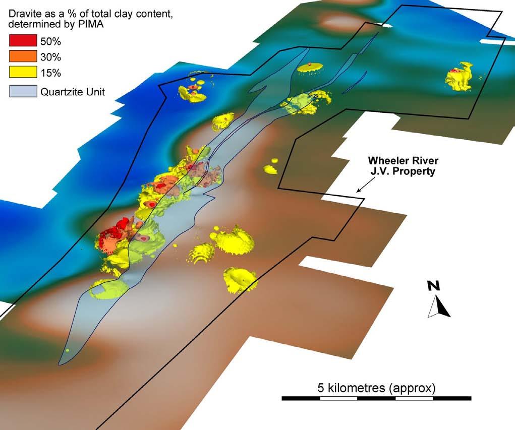 Distribution of Quartzite and