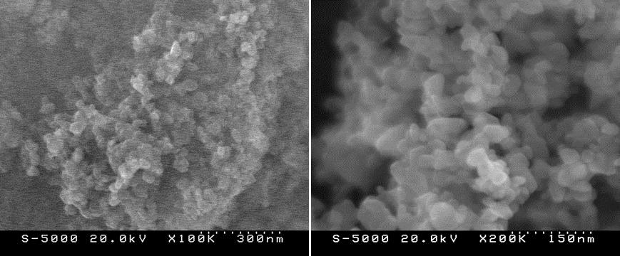 Fig. S3 The SEM images of the assembled nanoparticles of ZIF-8. Fig.
