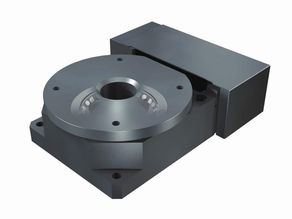 Alignment Table Table Crossed Roller Bearing Ball screw Rotation Points 1 Rotary positioning table for converting linear motion to rotary motion incorporated in the bearing supporting the table.