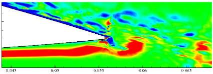5.6 Unsteady Flow Field This subsection investigates the instantaneous flow fields at typical times around three airfoils.