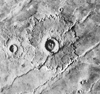 Image 2 On Earth, what are some things about the size of these craters? Why do some of the craters overlap?