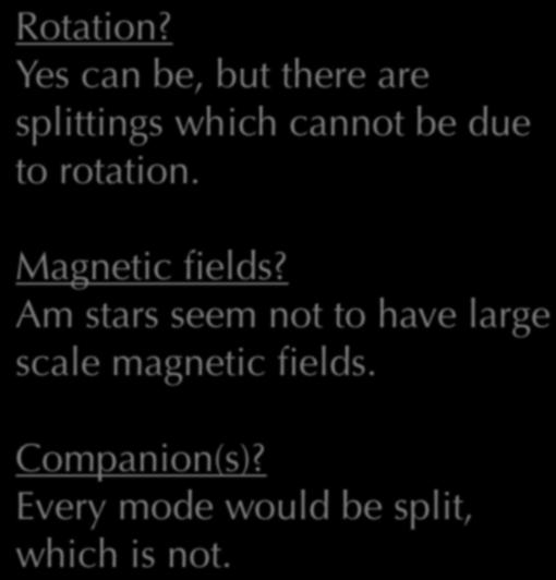 be due to rotation. Magnetic fields?