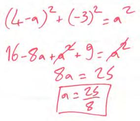 (a) Write down an equation for C in terms of a (2) Given that the point P(4, 3) lies on C, (b) find the