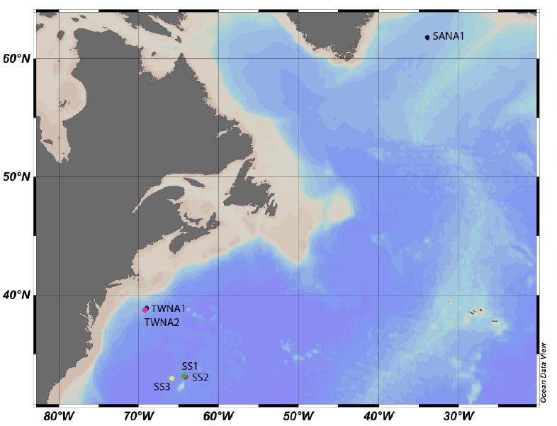 Effects of PUAs on microbes associated with sinking particles. PUA amendment experiments conducted at six stations across the North Atlantic.