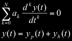 homogeneous solution to differential equation on its own is not sufficient; we need to define auxiliary