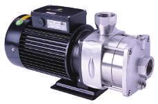 kg/cm² Pump Construction Horizontal multistage centrifugal pump, non selfpriming, coaxial