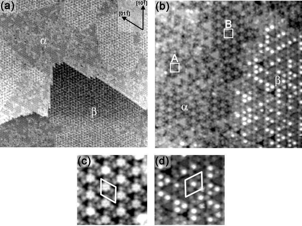 Sputtered and Annealed Polar SrTiO 3 (111) J. Phys. Chem. C, Vol. 112, No. 16, 2008 6539 Figure 1. (a) Large-scale STM image showing two terraces separated by a step edge.