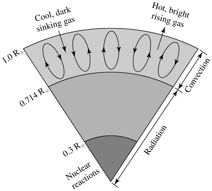 The Interior Structure of the Sun Data for one of many model calculations of the Sun center