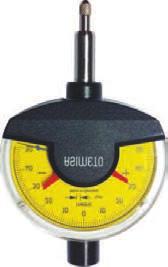 dial to the gauge master Safety cap prevents unintentional movement Stem and spindle made of stainless steel and provide measurement sensitivity Tolerance markers are provided for easy reading