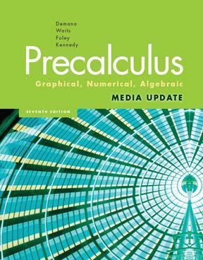 A Correlation of Precalculus Graphical, Numerical, Algebraic Media Update