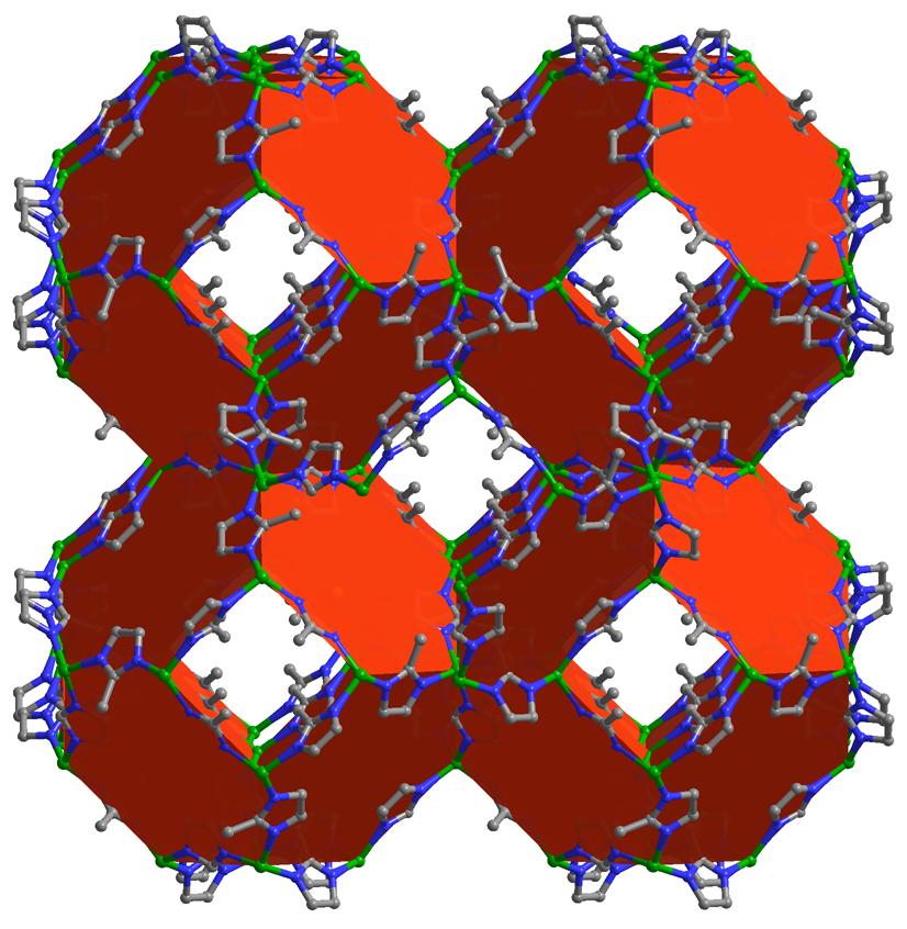 Fig. S1 Polyhedral presentation of ZIF-8, which possesses large