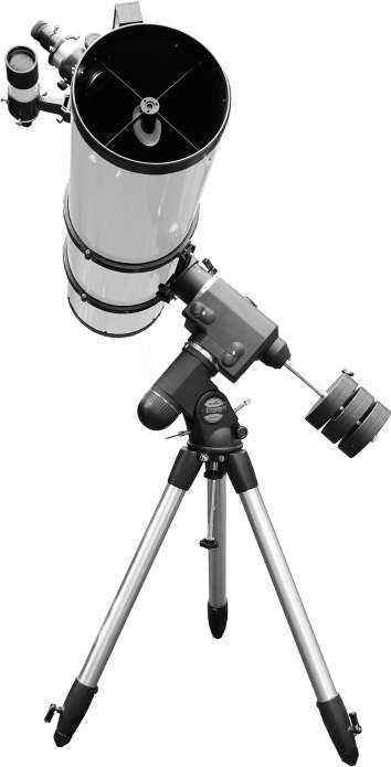 1.1 Seven ways to shoot the Moon Figure 1.10 A 200 300-mm (8 12-in) Newtonian telescope or a 250 280-mm (10 11-in) Schmidt Cassegrain telescope resolves 600-m details.