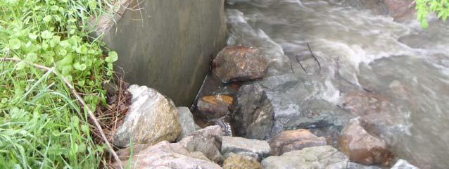 Culvert length is approximately 80 feet, and there are two small jogs (minor changes in direction) in