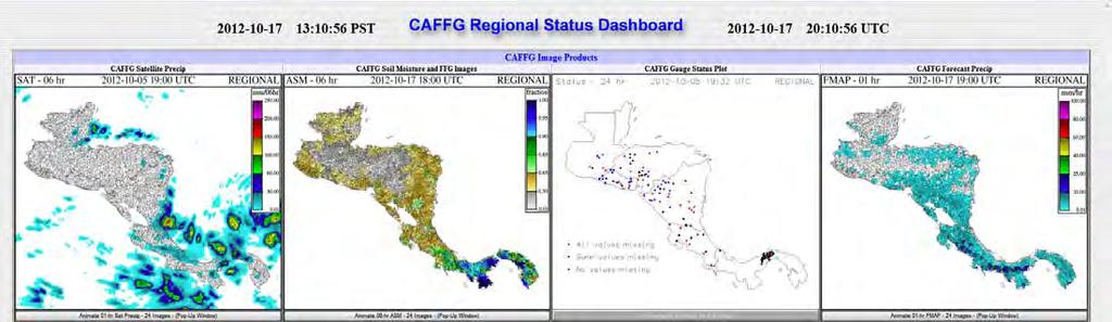 Flash Flood Guidance System Updates HRC Staff implemented the first FFGS dashboard interface a new web page that will serve as the primary landing spot for end-user connections to the FFG Regional