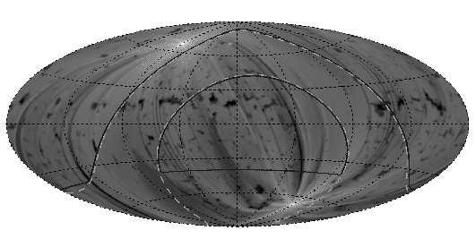 14 Fig. 3. RASS exposure map (Aitoff projection) in celestial coordinates (http://www.xray.mpe. mpg.de/rosat/survey/rass-3/sup/nx.fits).