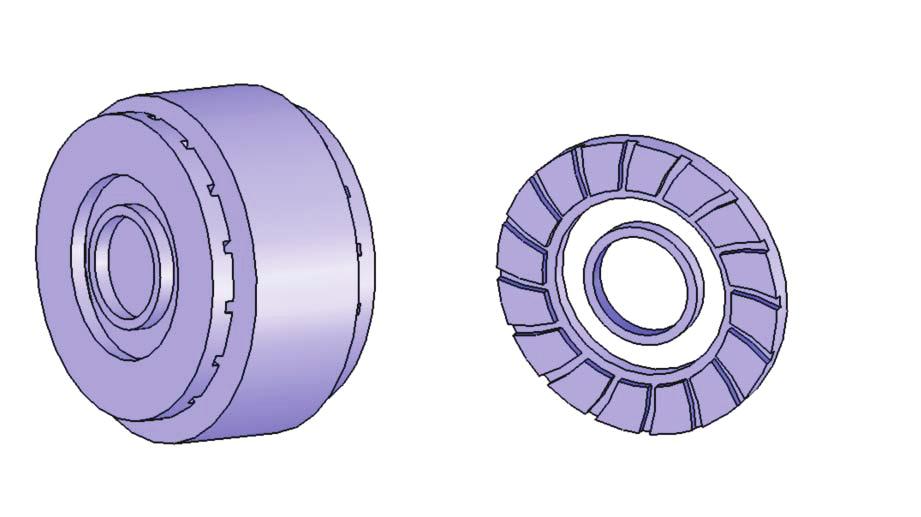 air-gap Rotor Stator annular opening Curved-shape magnet (a) Figure 1: (a) The schematic diagram of an AFPMSM (b) Rotor disk with curved-shape magnets.
