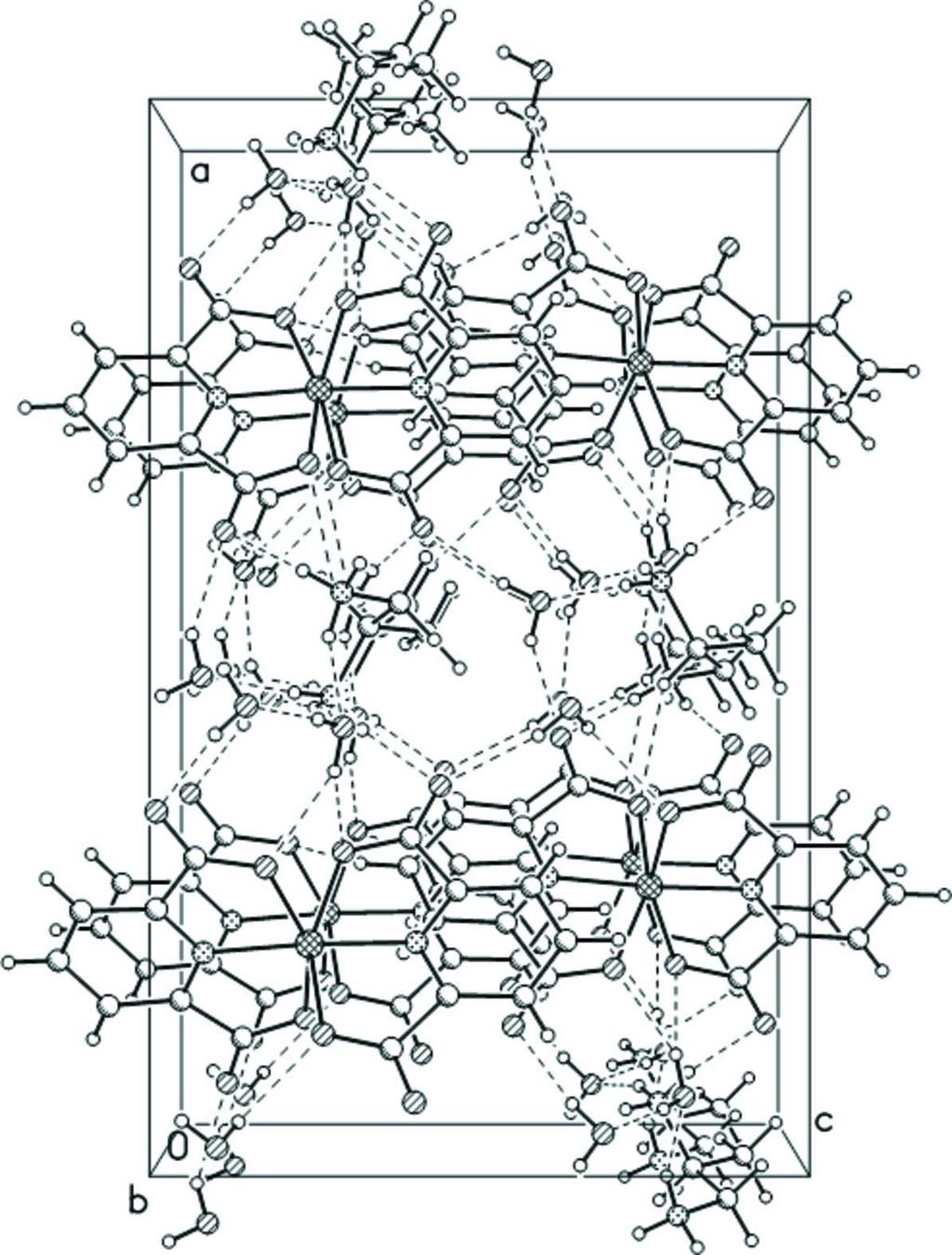Figure 2 The crystal packing of the title compound as viewed