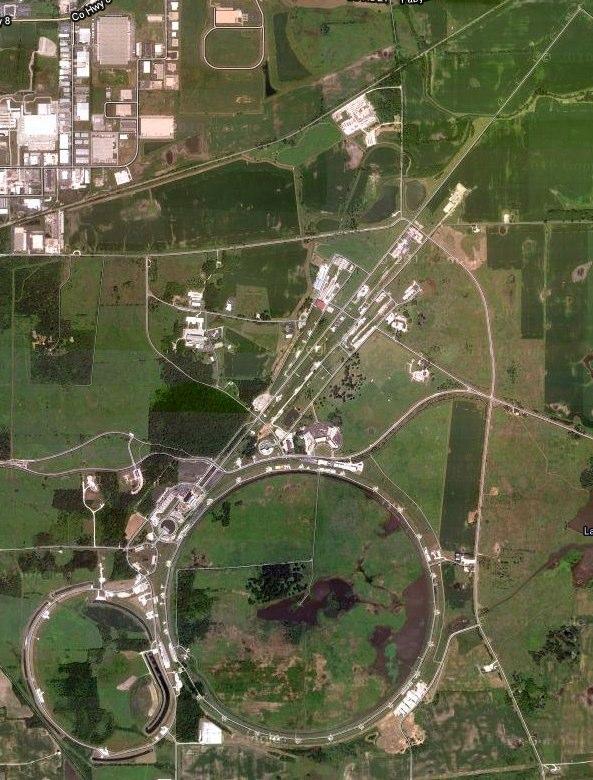 Aerial View of Fermilab Acc.
