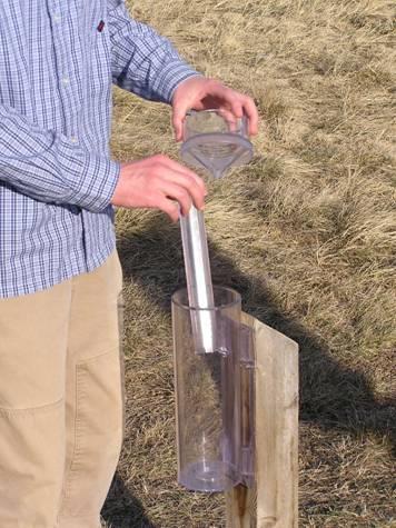 Winterize Your CoCoRaHS Gauge! -Take the funnel and inner tube out *So the rain gauge won t freeze and crack. *Can t accurately catch snow in the funnel and small tube.