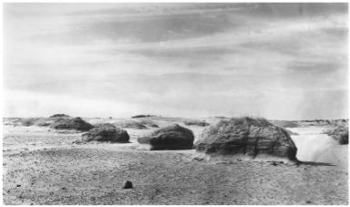 B. Evolution of a desert landscape 1. Uplifted crustal blocks 2.