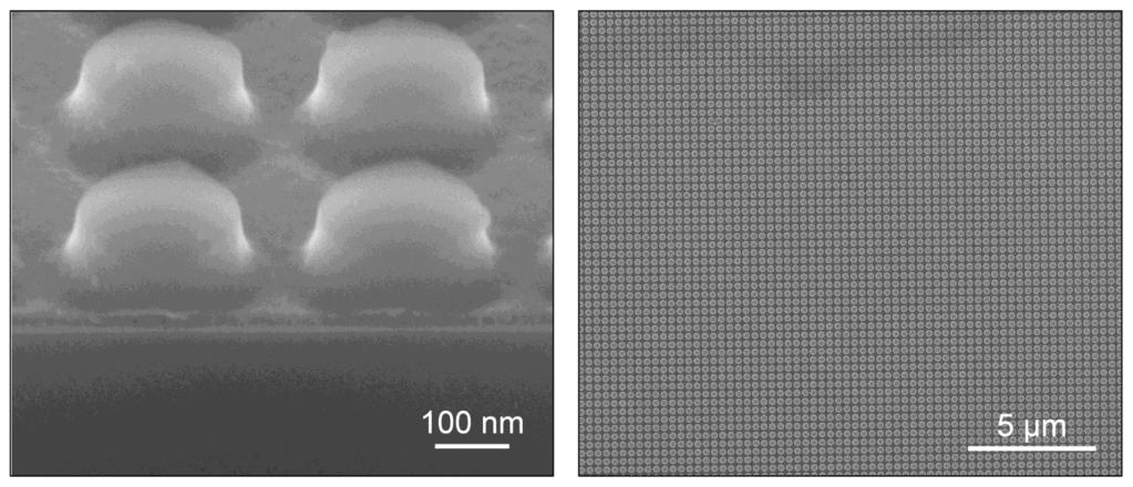 Soft-imprinted nanopatterned AR