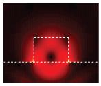 nano-cylinders act as cavities for light and direct