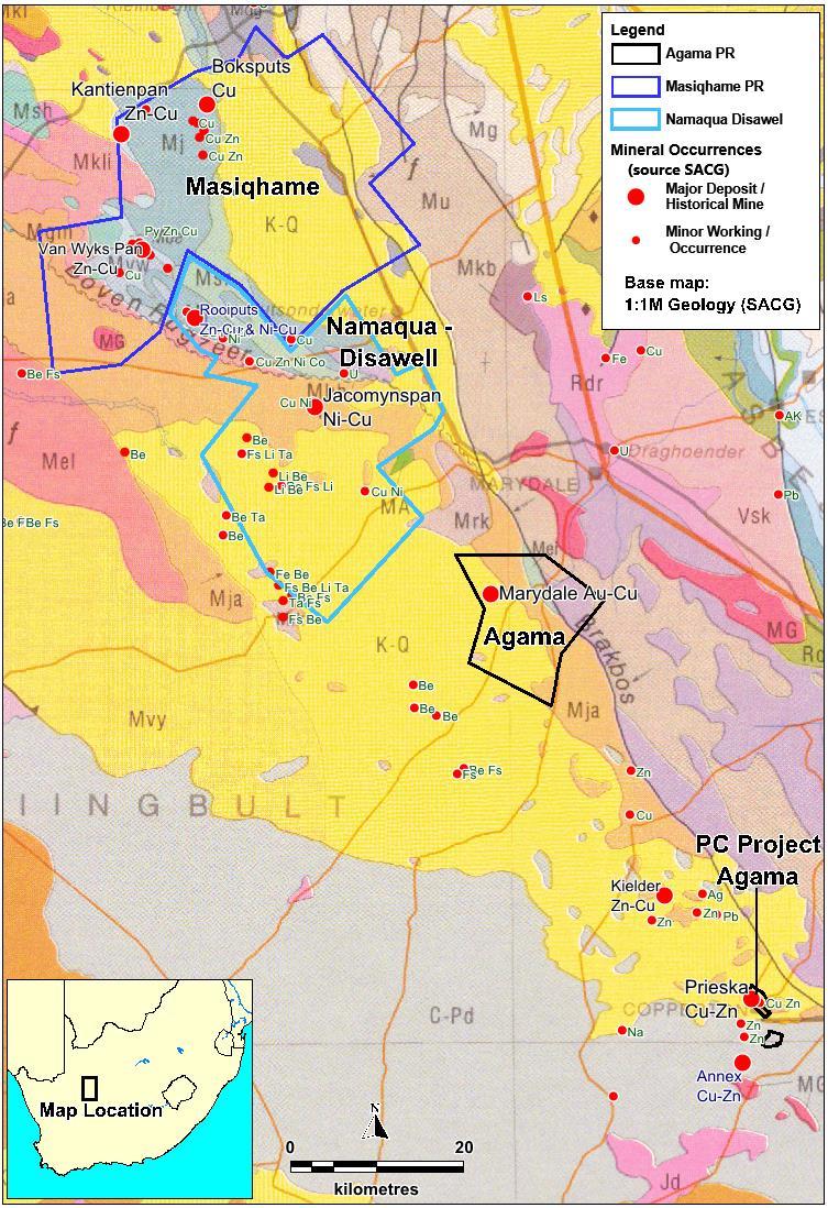 Areachap Underexplored, world class mineral province Despite numerous mineral occurrences being discovered between 1970-1998, no major exploration for past 20 years.