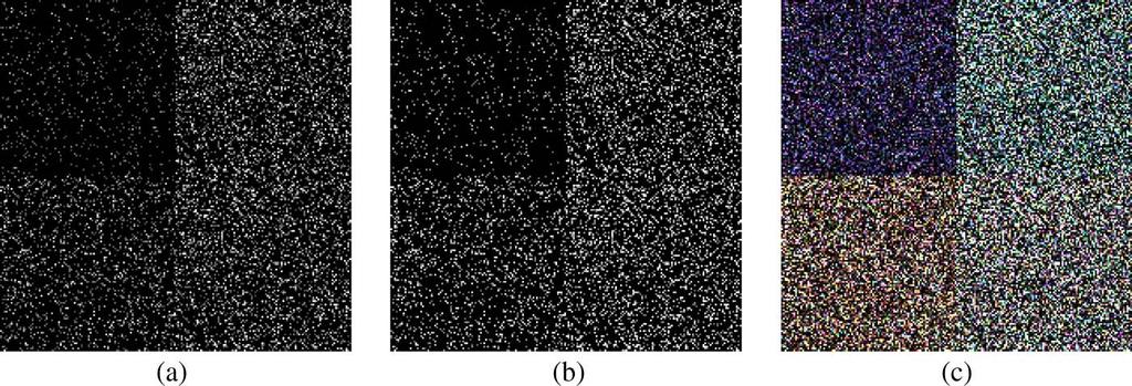 10 IEEE TRANSACTIONS ON GEOSCIENCE AND REMOTE SENSING Fig. 4. Simulated POLSAR data, SIRV case (200 200 pixels). (a) Texture image. (b) Initial one-look span estimated using (3).