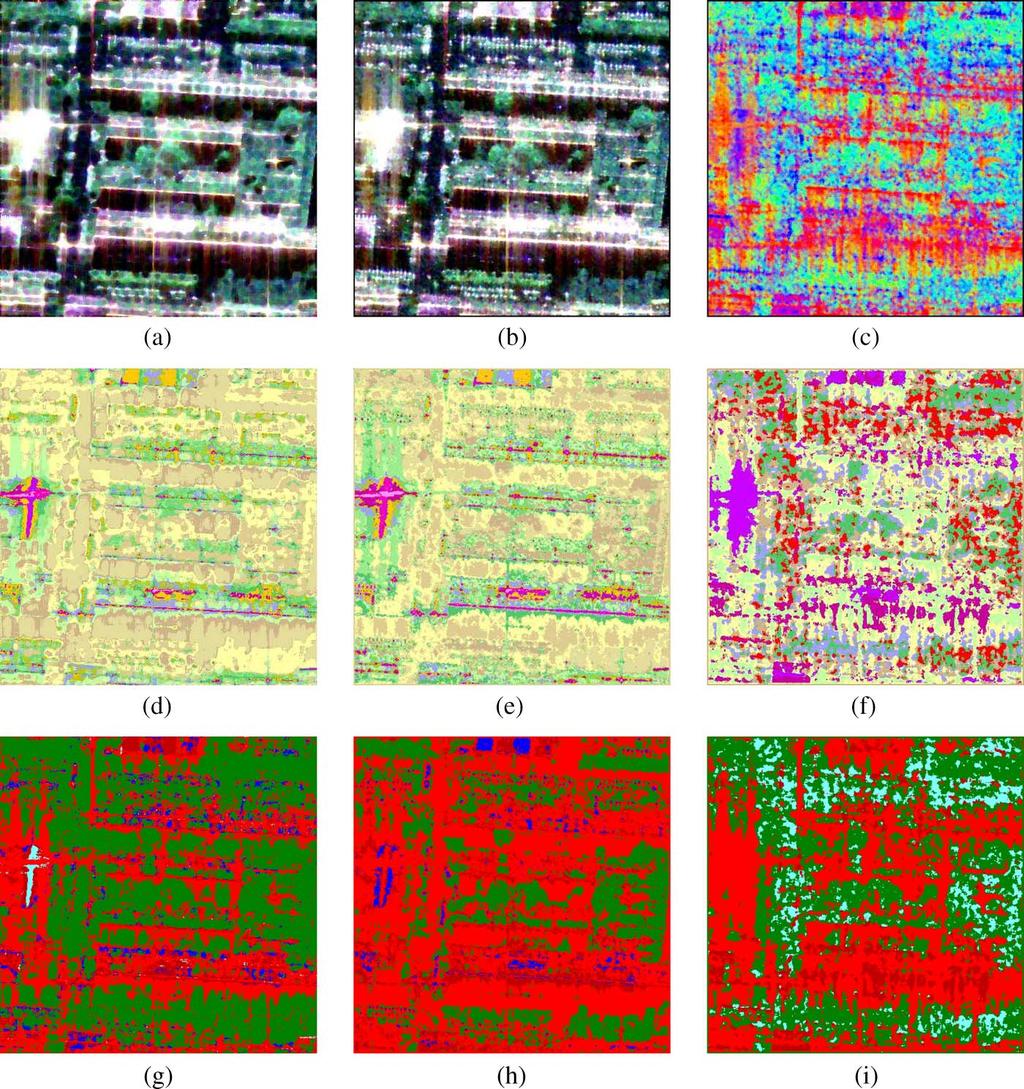 14 IEEE TRANSACTIONS ON GEOSCIENCE AND REMOTE SENSING Fig. 11. Toulouse, RAMSES POLSAR data, X-band (500 500 pixels), resolution azimuth and range of 50 cm.