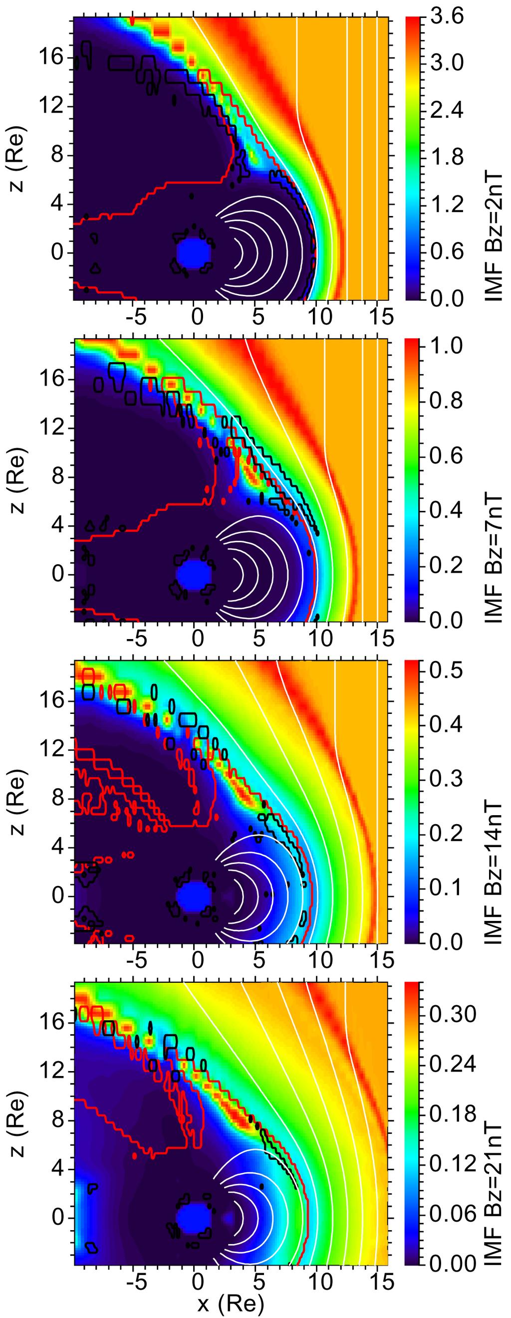 Y. L. Wang et al.: Plasma depletion layer: dependence on solar wind conditions and Earth dipole tilt 279 3.6 3. 2. 1..6-5 5 