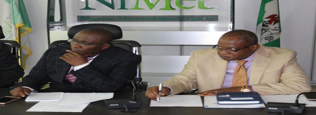 NiMet/WASCAL Collaboration NiMet, in October, 2017 signed an MoU with the West African Service Centre on Climate Change Adaptive Land Use-WASCAL to increase observation stations density as well as