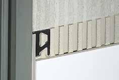 Movement and control joint profiles Schlüter -DILEX-BWA Schlüter -DILEX-BWA provides a flexible connection between tiled surfaces and existing coverings or structures, such as door and window frames.
