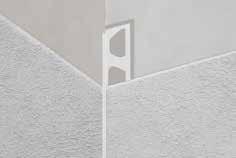 Wall corners and edge profiles Schlüter -FINEC-A Schlüter -FINEC-A is a high-quality finishing profile made of anodised or colour coated aluminium for the external edges of tile coverings, mosaics or