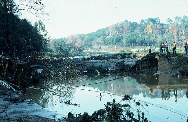 Dam failures due to Seepage Georgia, US(Nov 6, 1977) For hydroelectric power Piping