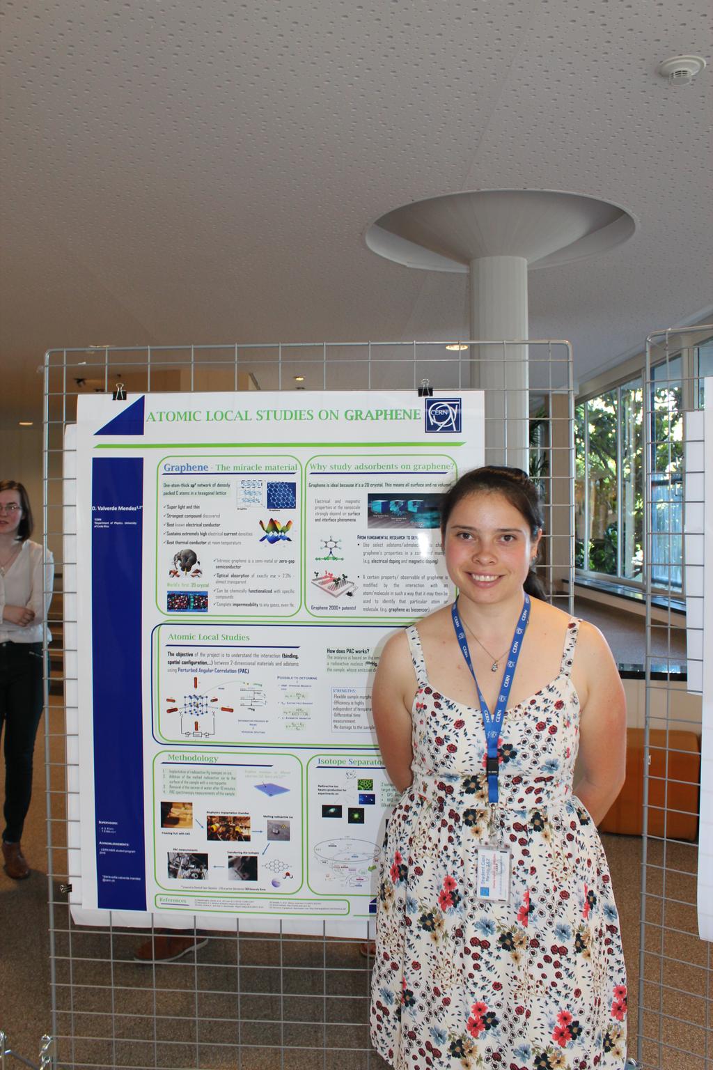 Non Member State Summer Student Program at ISOLDE 3 SAFETY AND OTHER CONTRIBUTIONS. Figure 4: Poster on Atomic Local Studies on Graphene presented at summer student session.