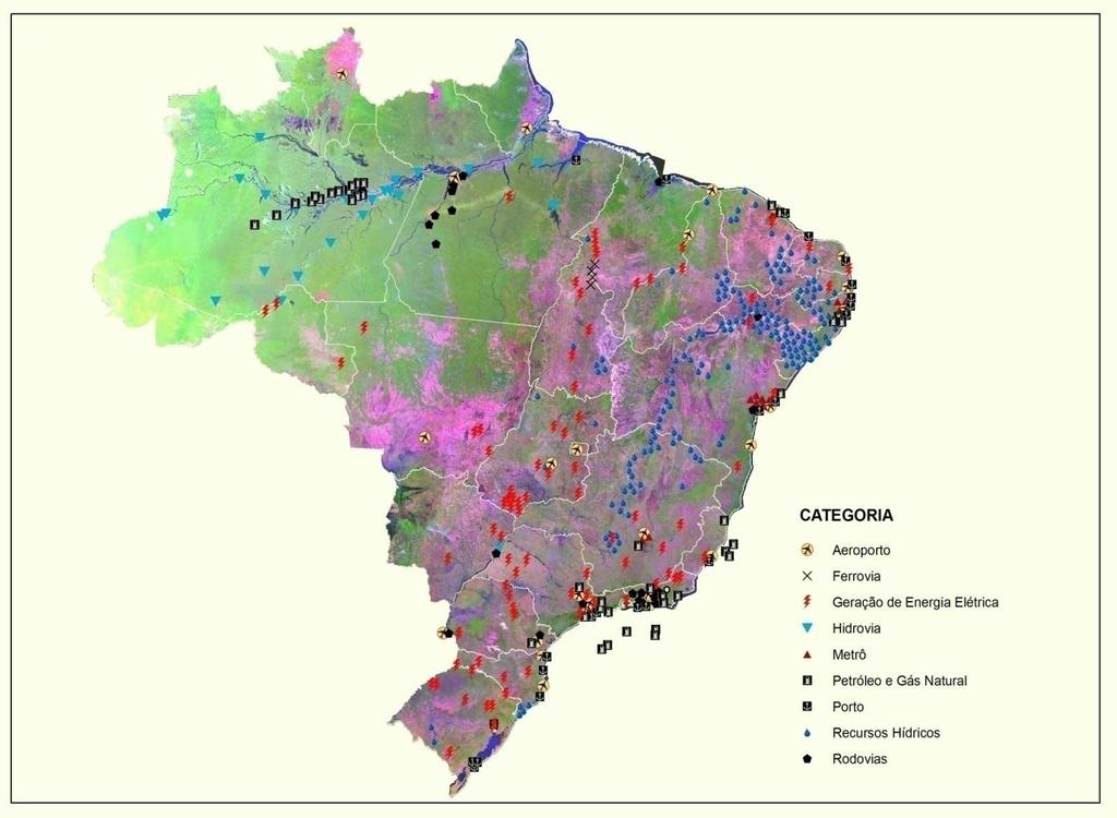 Use of GI in Brazil in Government Programs Geo-location of investments x infrastructure category Source: