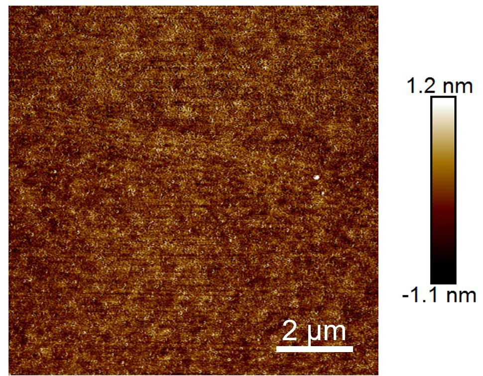 Figure S7 AFM image of the surface of the as-used 90 nm