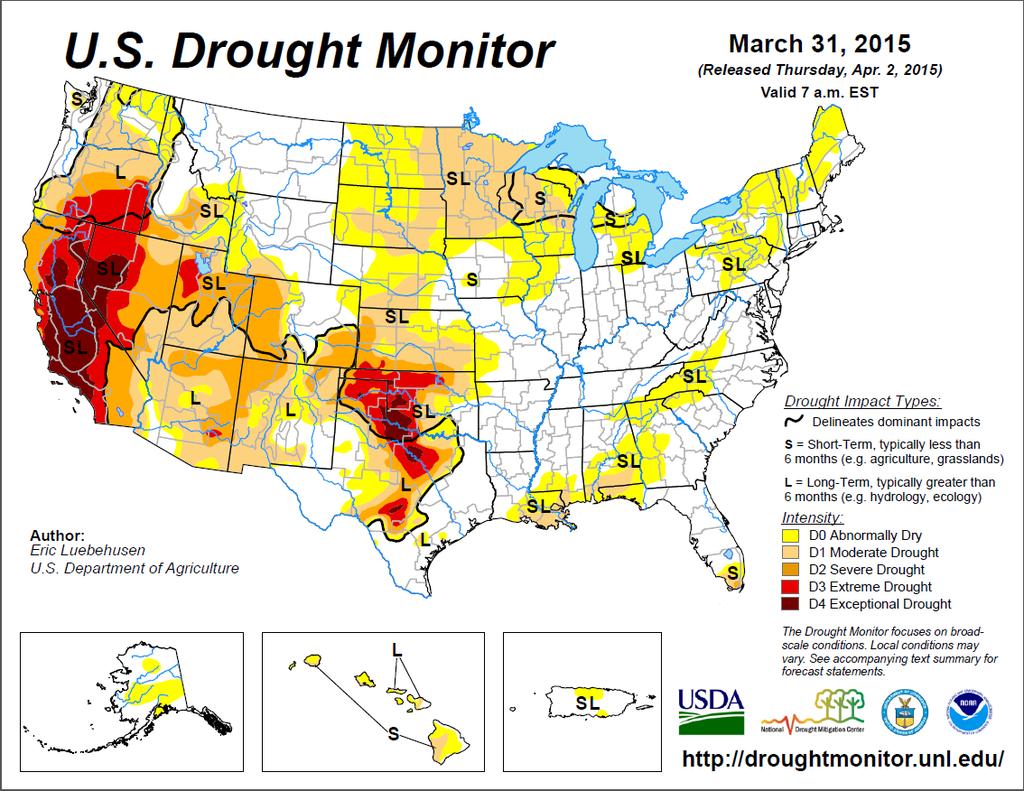 U.S. Drought Monitor http://droughtmonitor.unl.