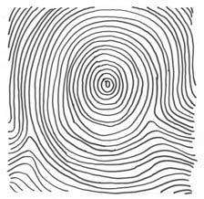 Loop This pattern has lines that start on one side of the print, rise toward the center,