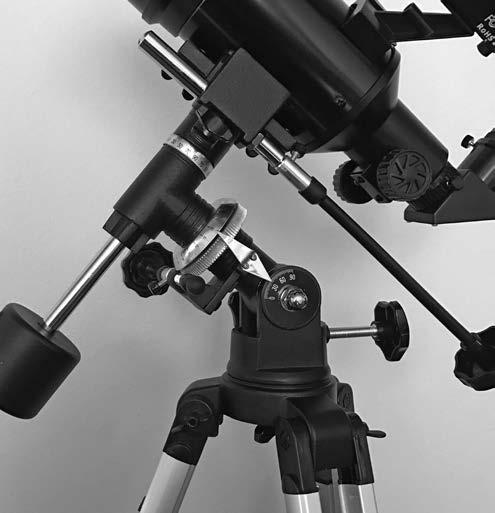 Now, look in the telescope s eyepiece and use the slow-motion controls to center it in the eyepiece. The Dec. slow-motion control cable can move the telescope a maximum of 25 or so.