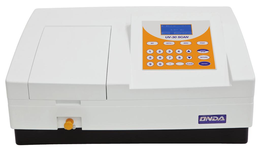 UV-30 SCAN Spectrophotometer The UV-30 SCAN is the fully scanning UV/Vis spectrophotometer with advanced performance for quality control.