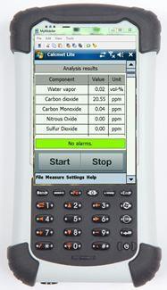 audible and visual alarm (user adjustable) -