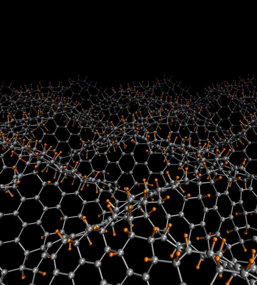 Graphene Curvature Exploit graphene curvature for hydrogen storage at room temperature and pressure The hydrogen binding energy on graphene is strongly dependent on local curvature and it is
