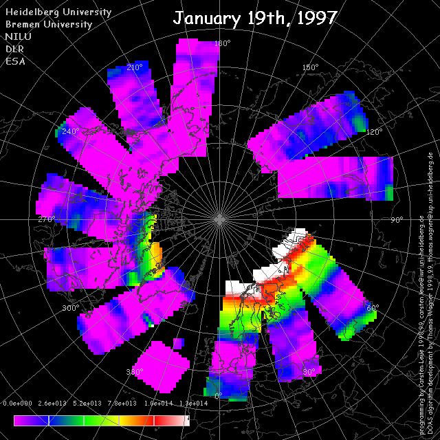 50 70 Shape of the polar vortex (35 PV units at 475K, ECMWF analysis)