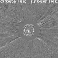 (d) The eruption was marked by a type III radio burst in the Wind/WAVES dynamic spectrum. The type II radio burst is indicative of a shock near the Sun.