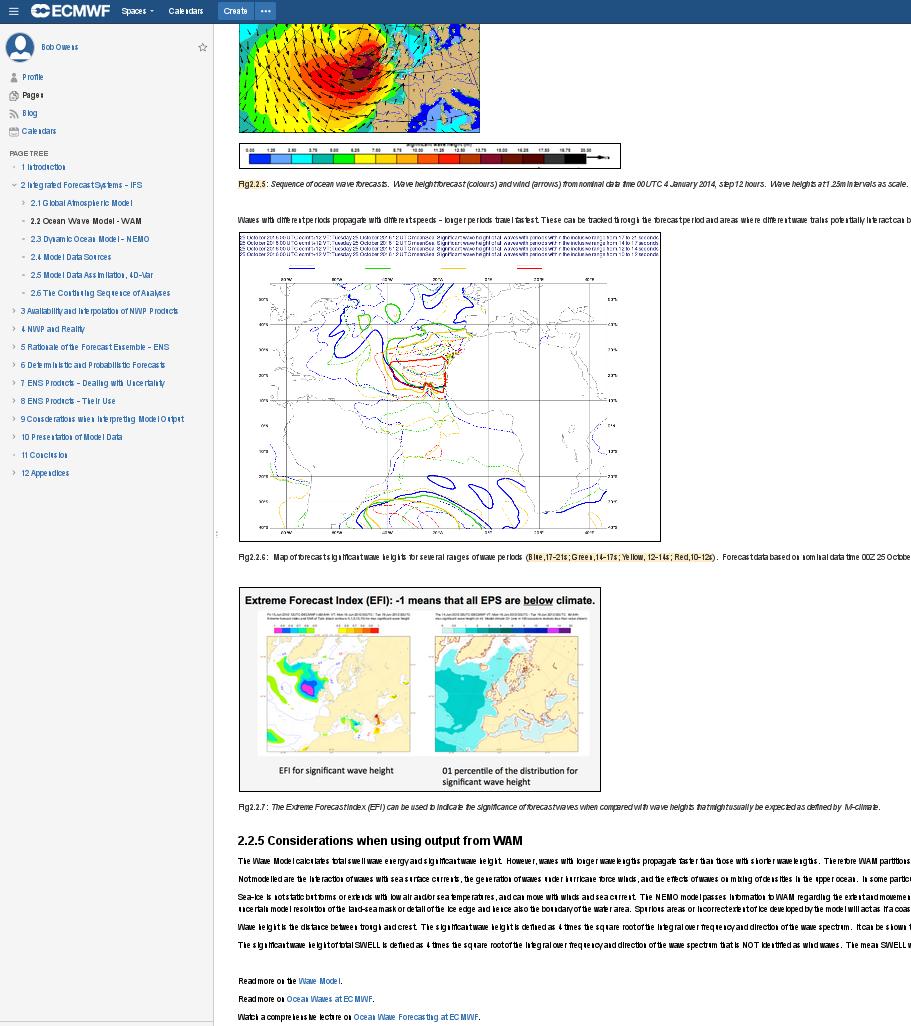 New forecast user guide On web (previously pdf) Fully updated Forecaster-oriented Numerous links Contains animations Proof-reading stage